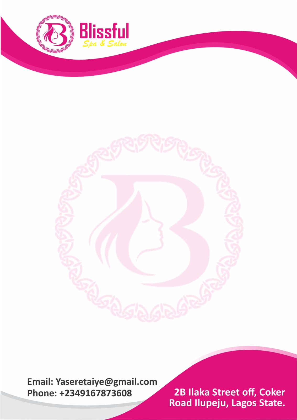 Blissful's ornamental B emblem